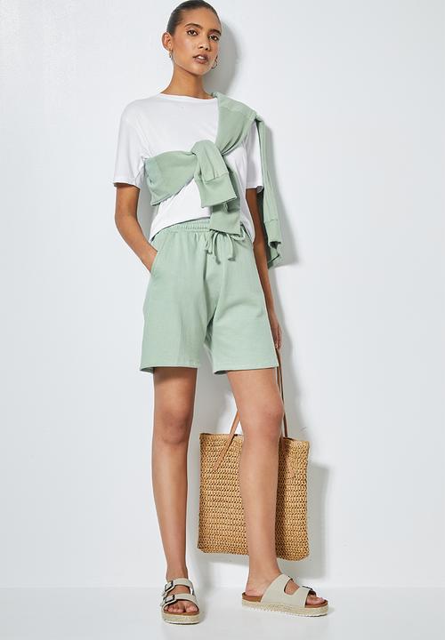 Superbalist - Long jogger shorts - sage