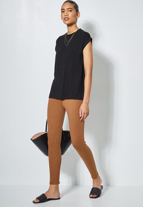 Superbalist - Cap sleeve T-shirt  - black