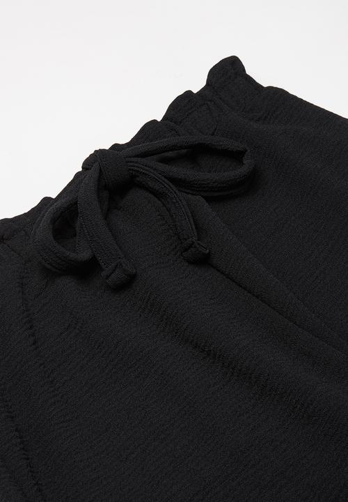 Superbalist - Paperbag waist joggers - black
