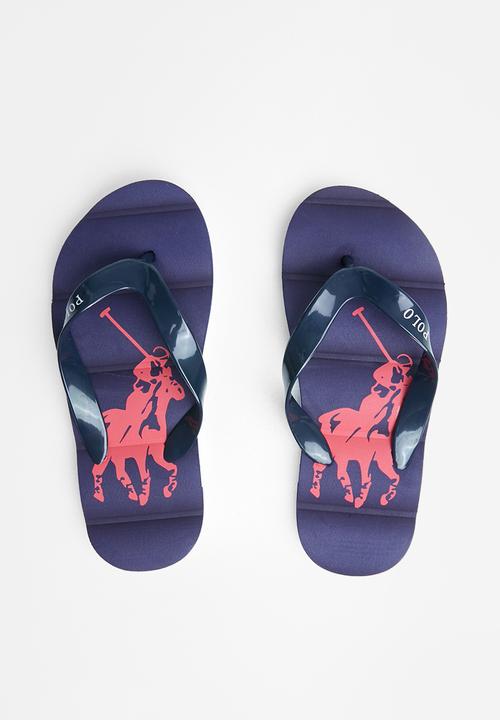 POLO - Boys milo pony flip flop - navy