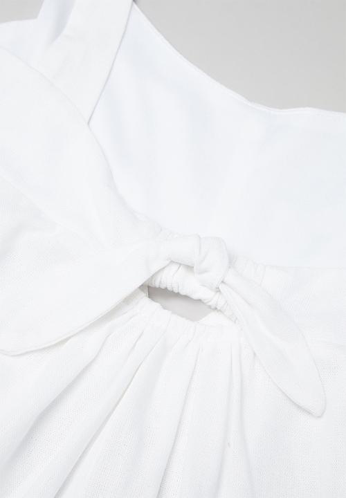 Superbalist - Cut out detail playsuit - white
