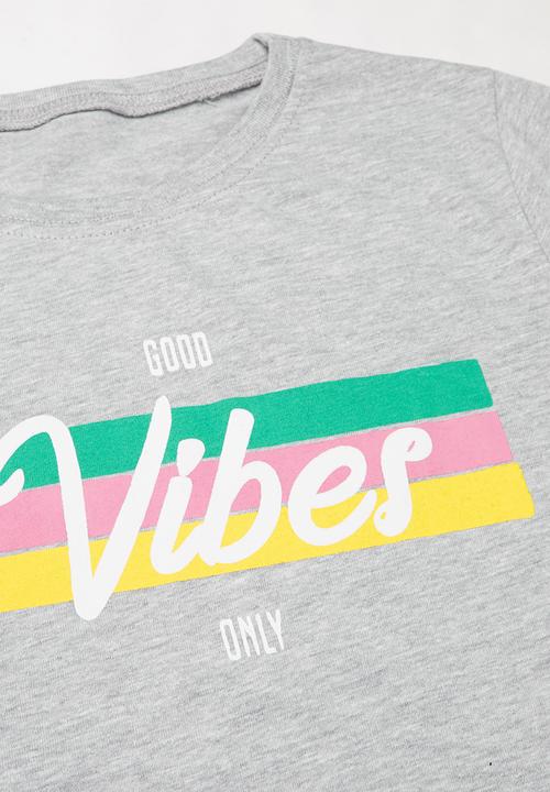 Rebel Republic - Printed short sleeve tee - grey