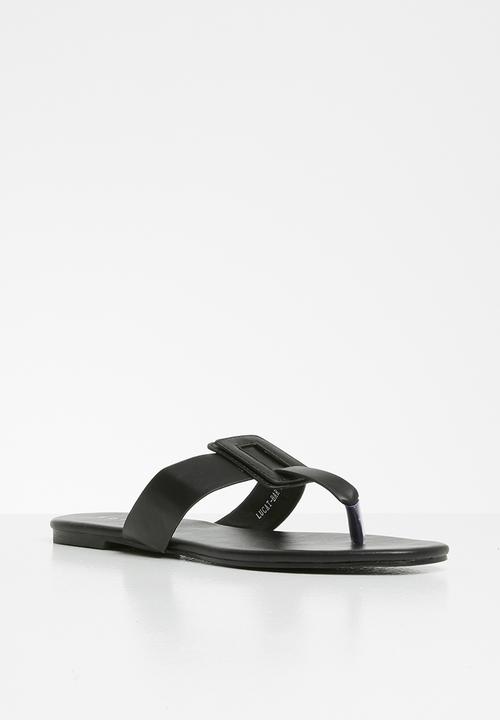 edit - Luca T-bar sandal - black