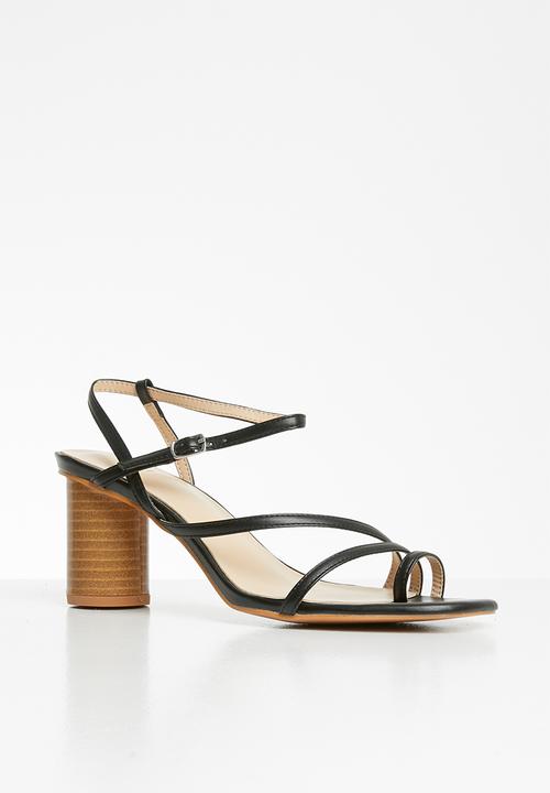 edit - Leonie barely-there heel - black