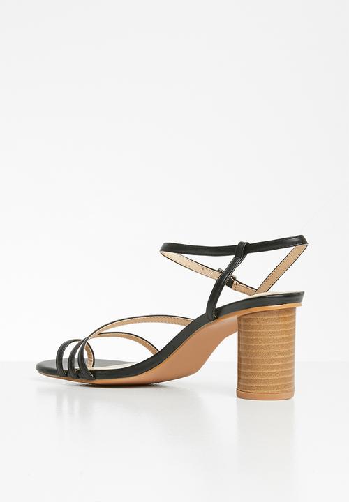 edit - Leonie barely-there heel - black