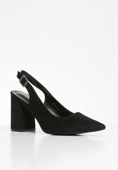 Superbalist - Jamie court block heel - black