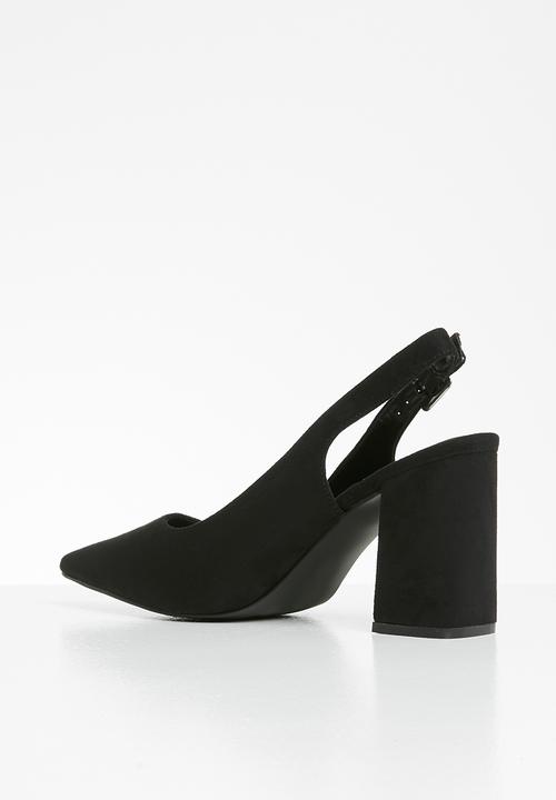 Superbalist - Jamie court block heel - black