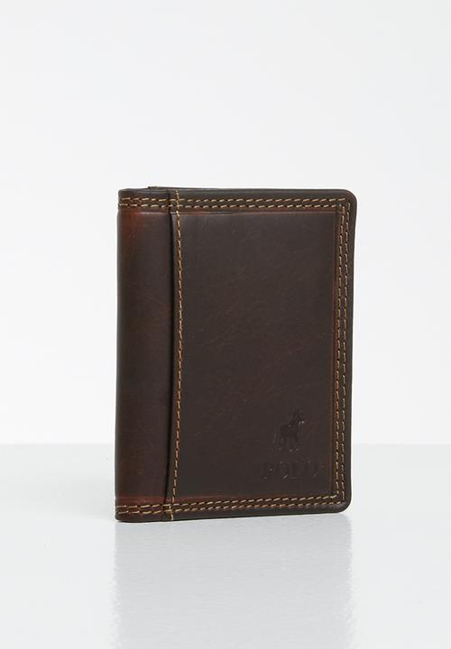 POLO - Tuscany leather credit card holder - brown