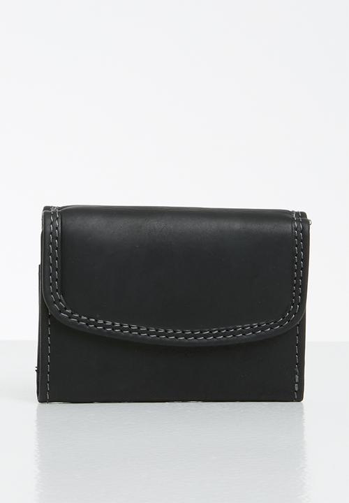 POLO - Tuscany leather mini billfold - black