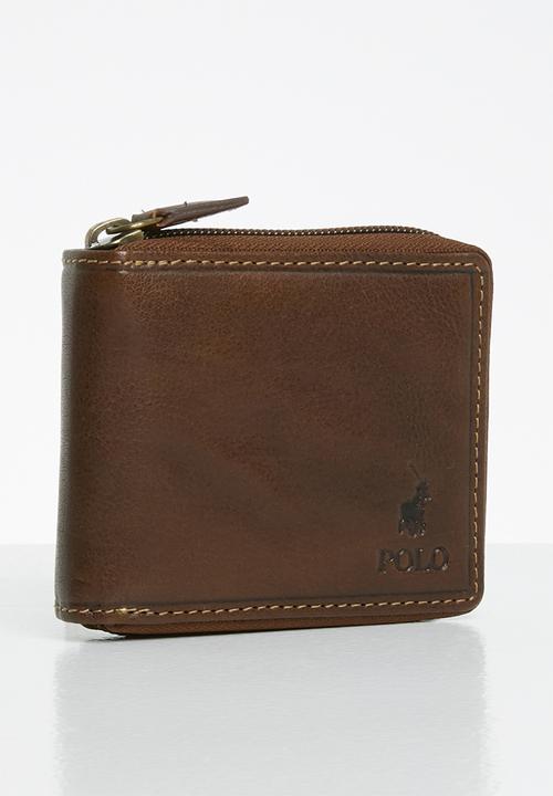 POLO - Tuscany zip around wallet - brown