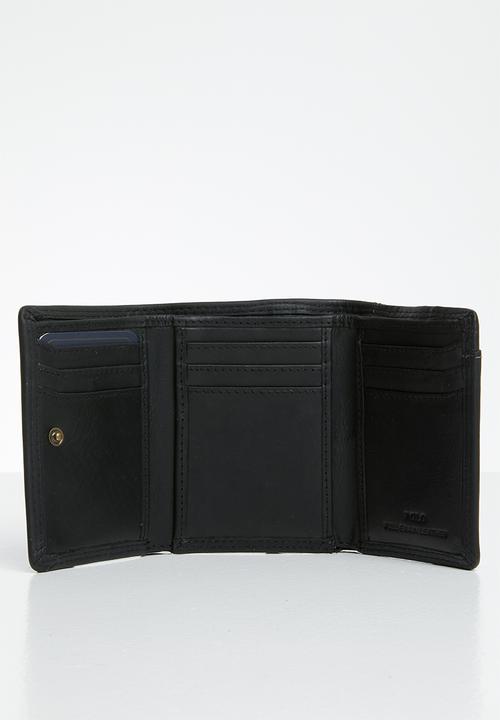 POLO - Tuscany trifold wallet - black