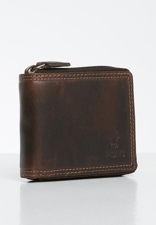 POLO - Hamilton zip around wallet - brown
