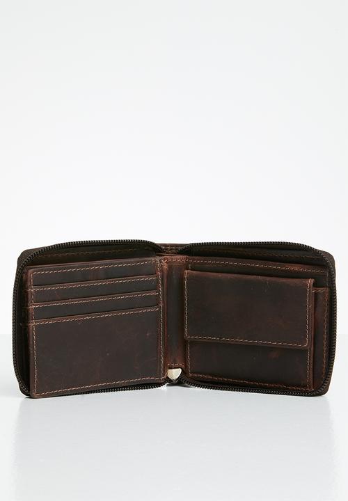 POLO - Hamilton zip around wallet - brown