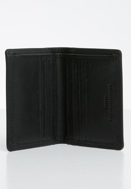POLO - Tuscany leather credit card wallet - black