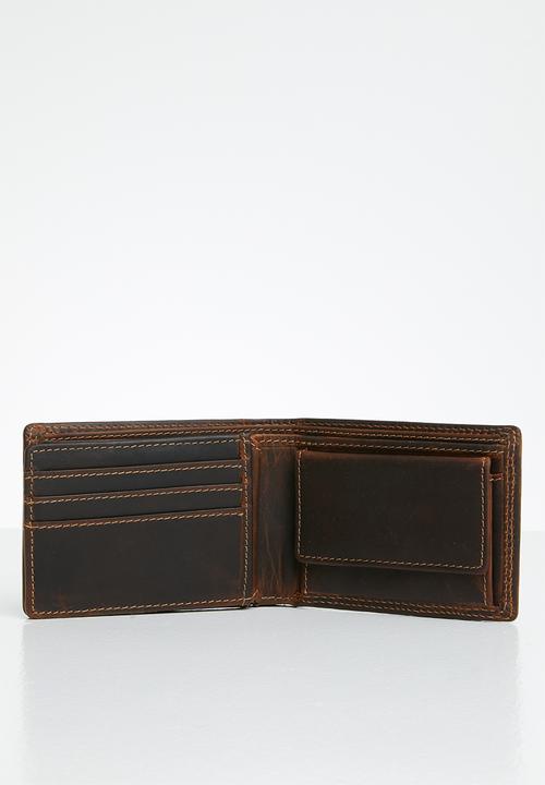 POLO - Tuscany leather sml multicard coin wallet - brown