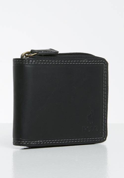 POLO - Tuscany zip around wallet - black