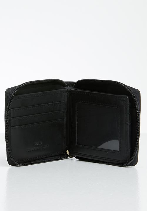 POLO - Tuscany zip around wallet - black