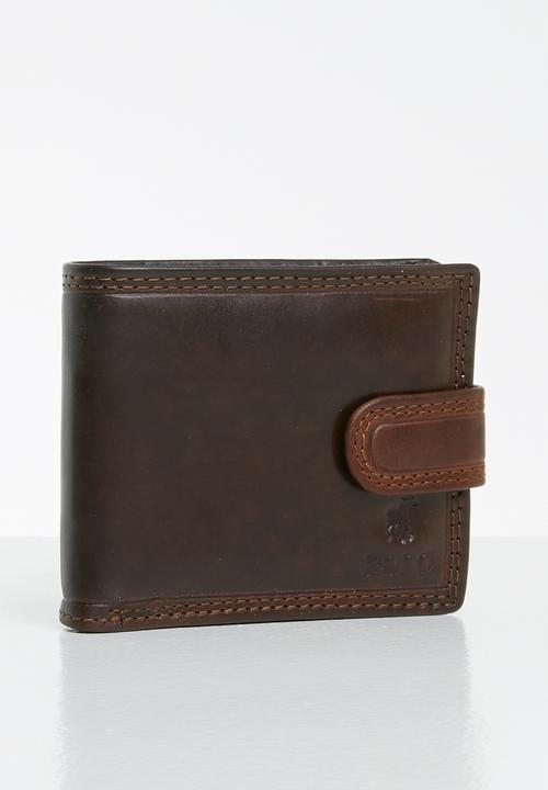 POLO - Kenya smalls tab wallet - brown