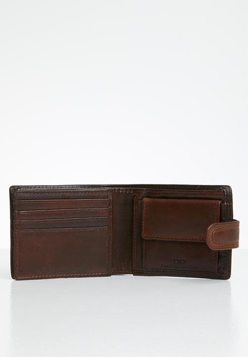 POLO - Kenya smalls tab wallet - brown