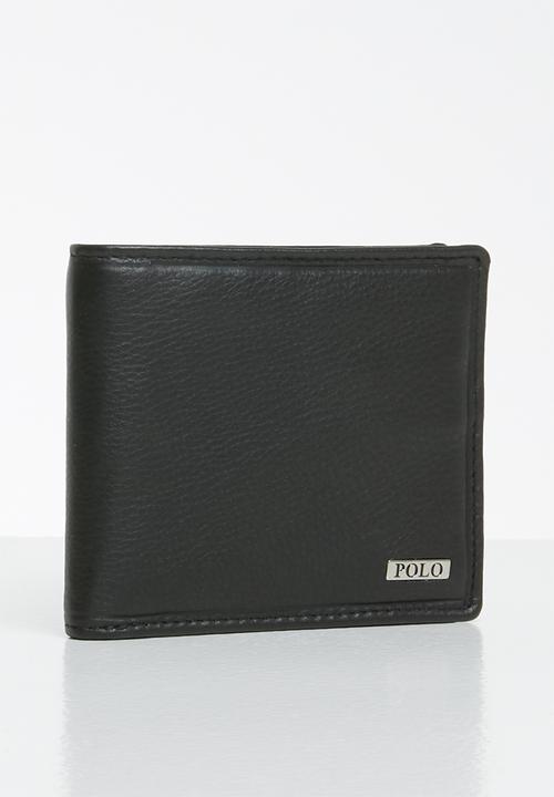 POLO - Nappa billfold with coin sec - black