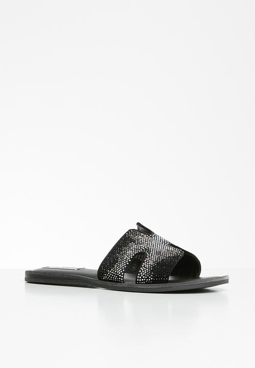 Steve Madden - Harlow slide - black & silver