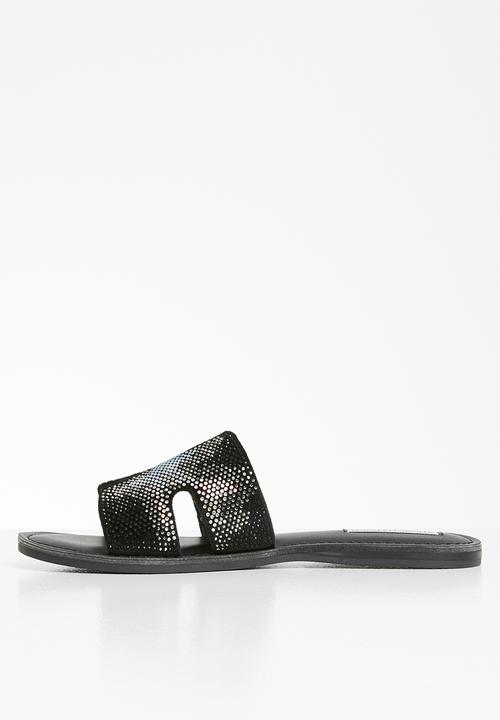 Steve Madden - Harlow slide - black & silver