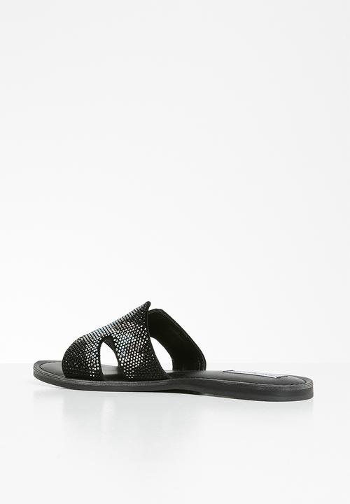 Steve Madden - Harlow slide - black & silver