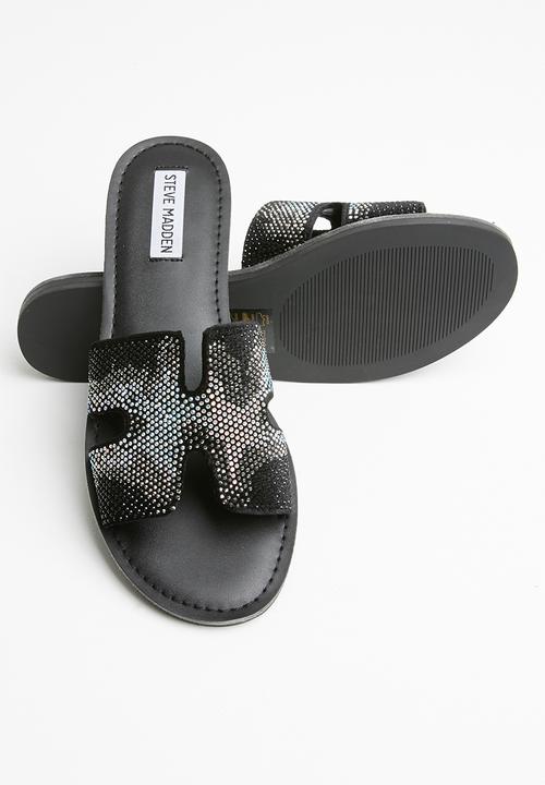 Steve Madden - Harlow slide - black & silver