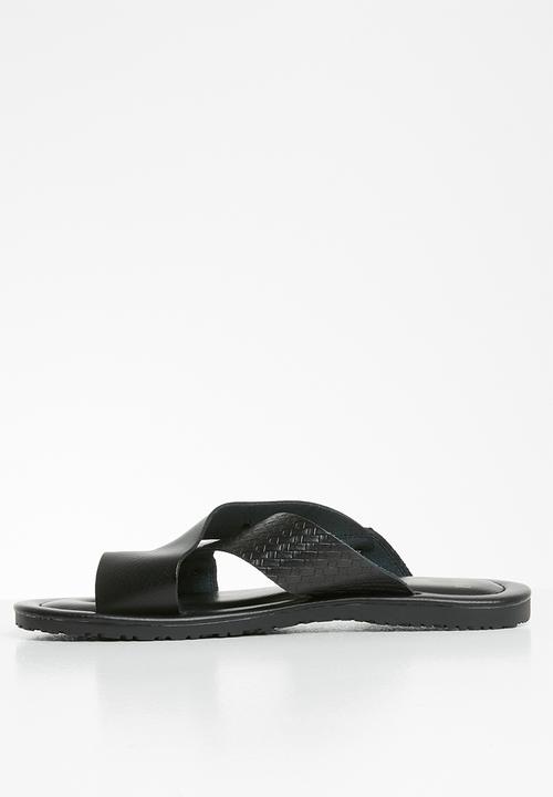 POLO - Lucas cross over sandal - black