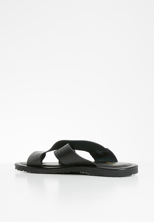 POLO - Lucas cross over sandal - black