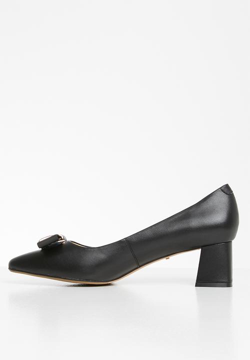 POLO - Scarlett block heel court - black