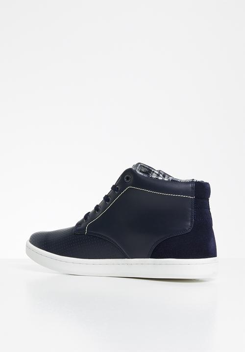 POLO - Leather casual boot - navy