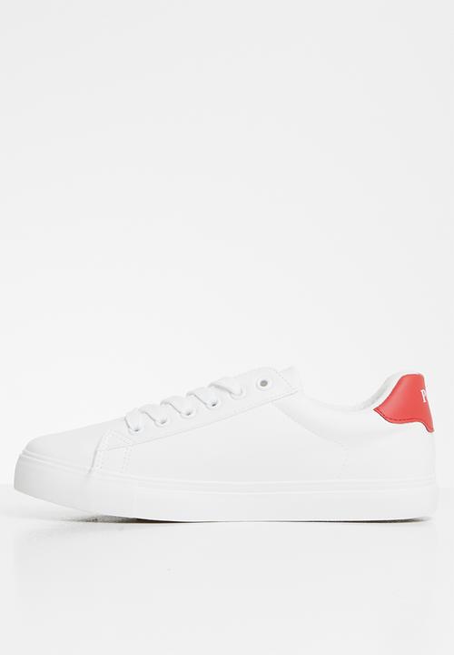 POLO - Jenna side flash sneaker - white