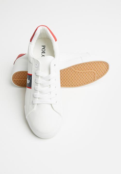 POLO - Jenna side flash sneaker - white