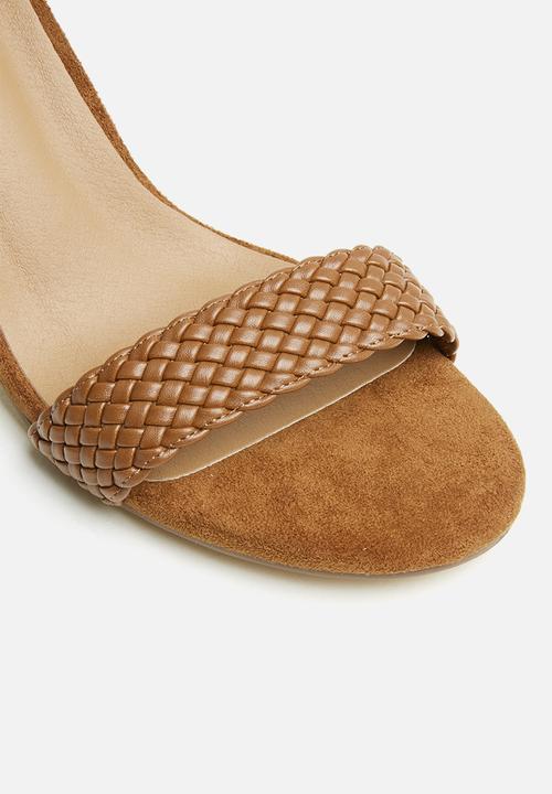 POLO - Kira woven high heel sandal - tan