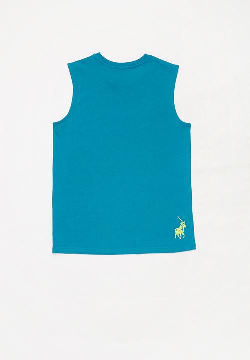 POLO - Boys Bryan printed vest - blue 