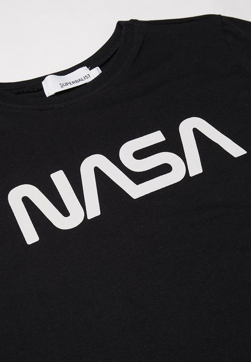 Superbalist - Nasa shorts & tee pj set - black & grey