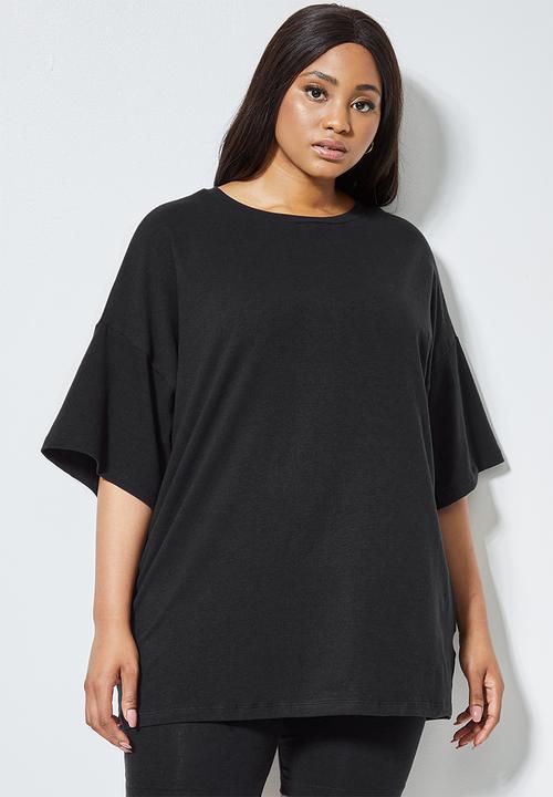 Superbalist - Cotton boxy tee - black