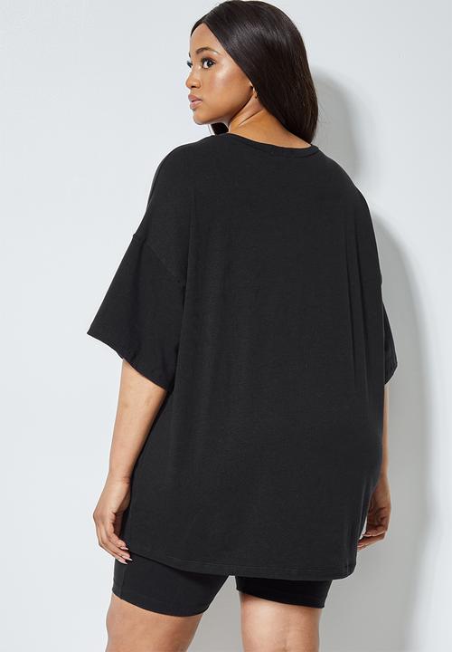 Superbalist - Cotton boxy tee - black