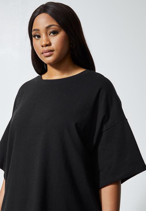 Superbalist - Cotton boxy tee - black