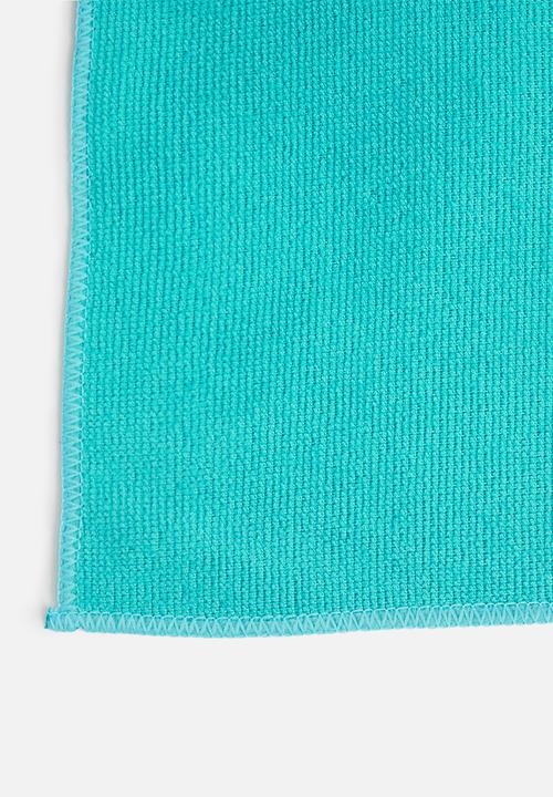 Excellent Houseware - Lemon microfibre cloths set of 4 - multi
