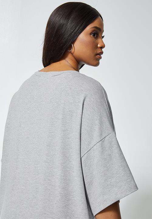 Superbalist - Cotton boxy tee - grey