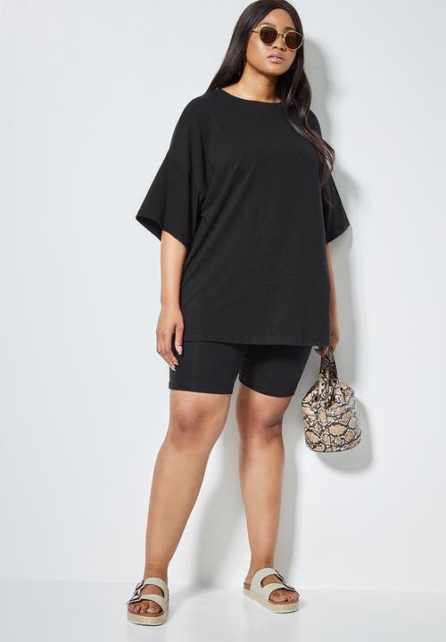 Superbalist - Cotton cycle short - black