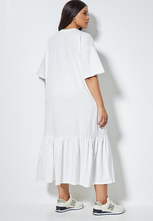 Superbalist - Trapeze T-shirt dress - white