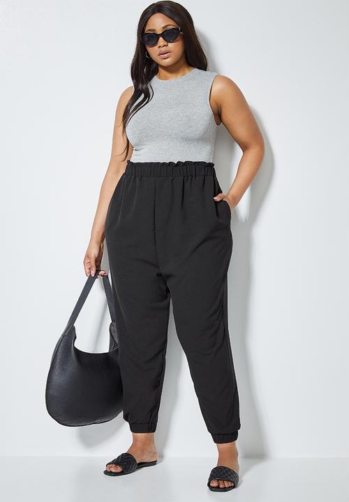 Superbalist - Crepe cuffed jogger - black