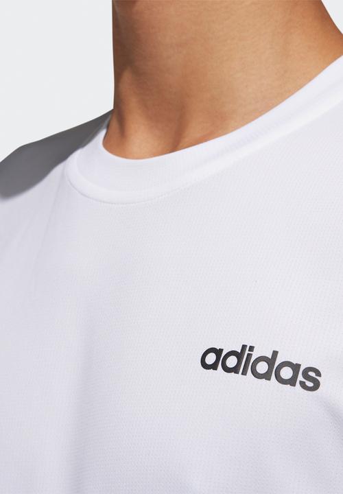 adidas Performance - D2m pl tee - white/black