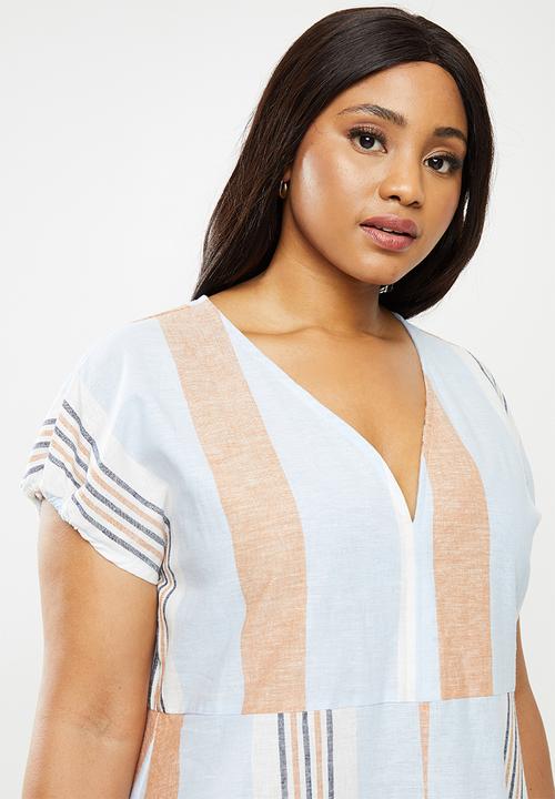 AMANDA LAIRD CHERRY - Plus nontathu dress - blue
