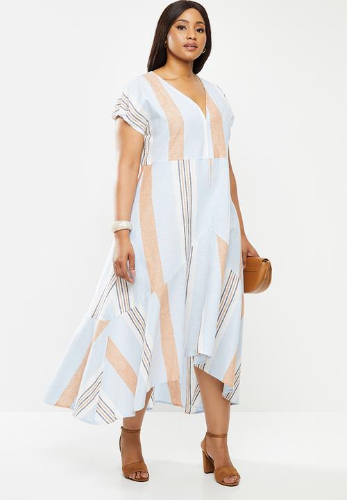 AMANDA LAIRD CHERRY - Plus nontathu dress - blue