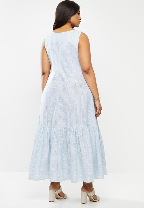 AMANDA LAIRD CHERRY - Plus inyameti dress - blue