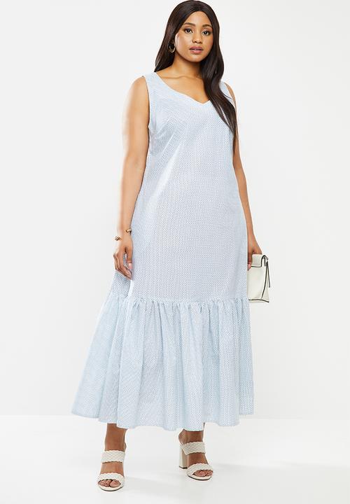 AMANDA LAIRD CHERRY - Plus inyameti dress - blue